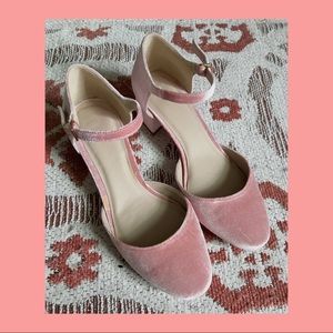 ASOS Pink Velvet Heels